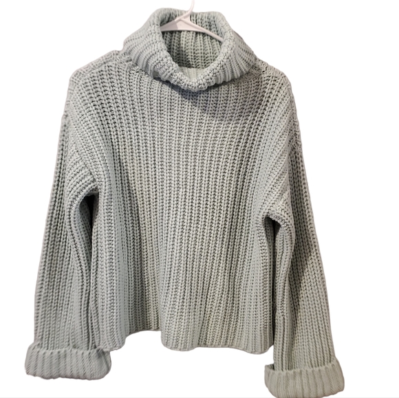 Magaschoni Long Sleeve Mock Crop Sweater Size XS
